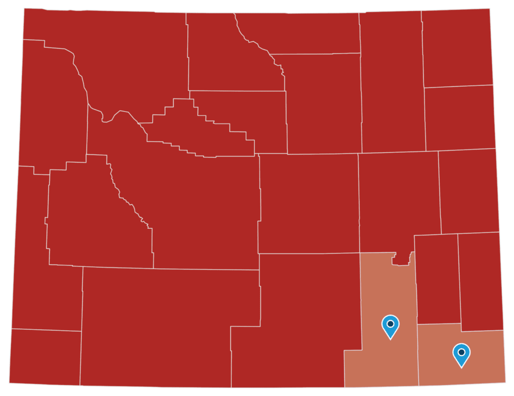 map of wyoming counties